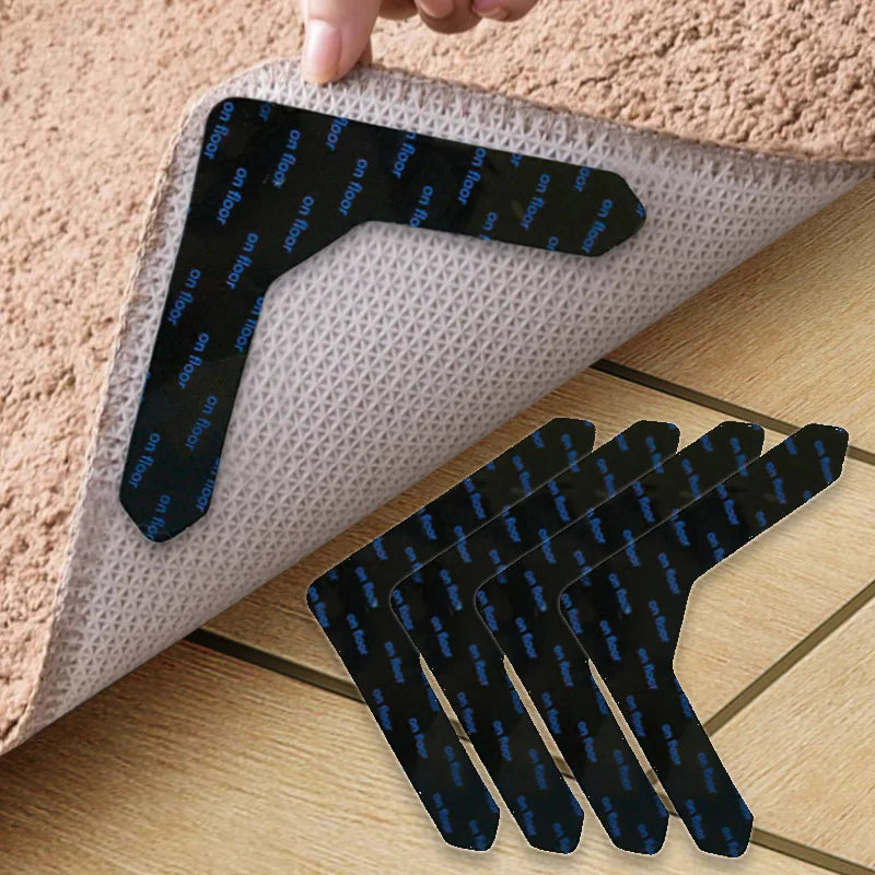 tapis sol moderne stickers adhésifs double face antidérapante caoutchouc respectueux environnement noir beige