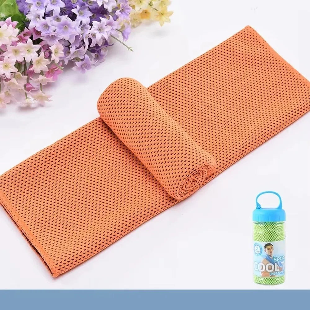 serviette refroidissement rapide microfibre bleue moderne vert orange violet rouge sportive absorption rapide