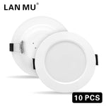spots led blancs modernes 10 pièces 3w 5w 7w 9w 12w 15w clips ac