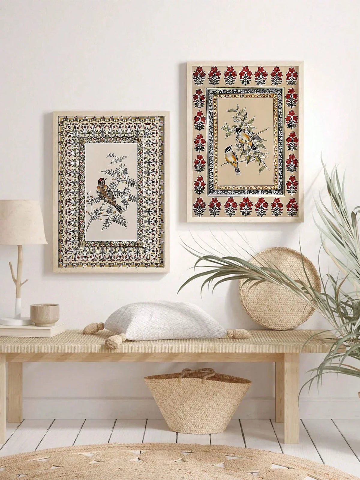 affiches imprimées oiseaux fleurs vintage classiques intérieur salon chambre 20x30cm 30x40cm 40x60cm 50x70cm