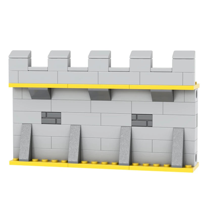 blocs construction mur château médieval brique gris marron jaune opacité enfants
