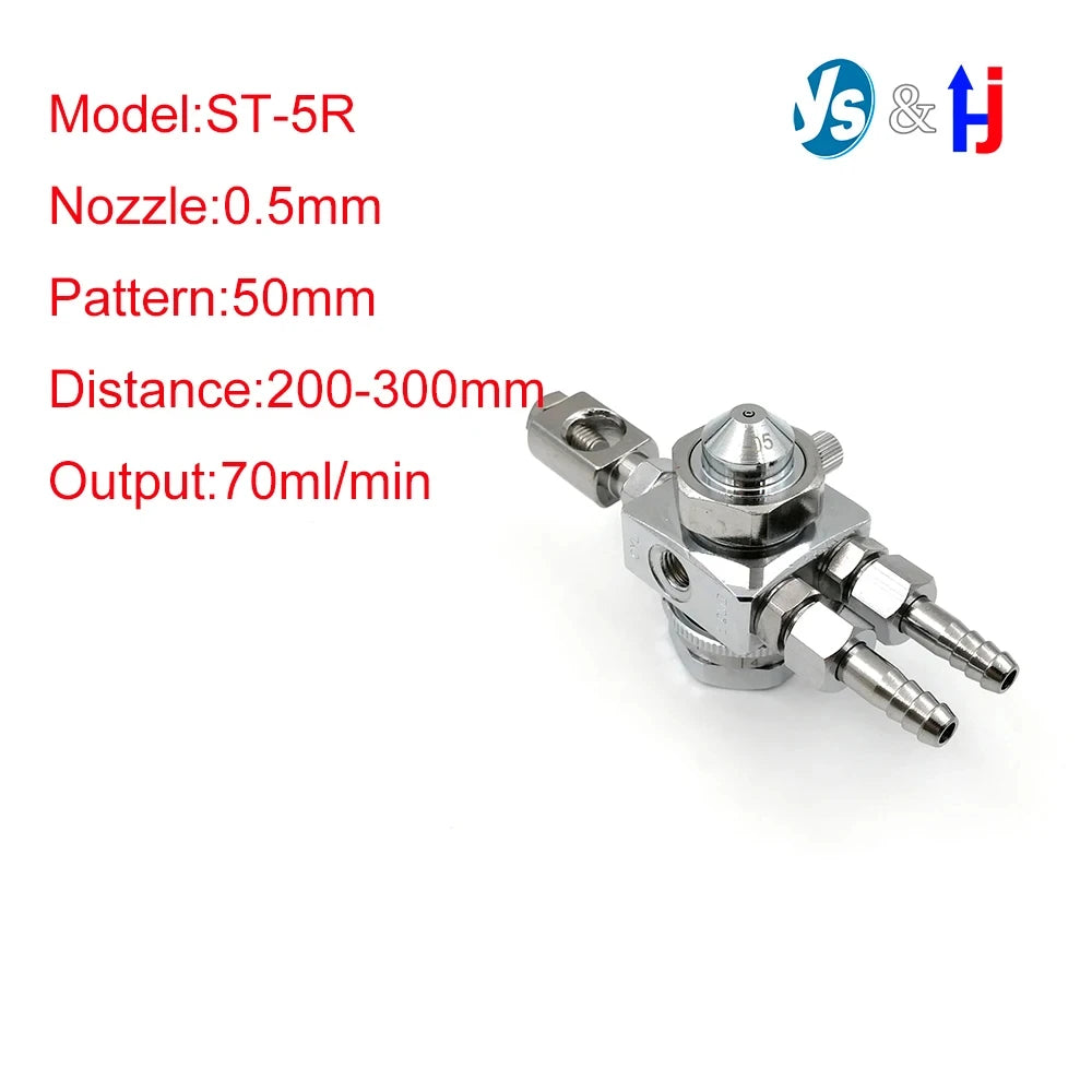 régulateur pression argenté lisse industriel portable 0.5mm 1.0mm 1.3mm 2.0mm deux tubes connexion bouton