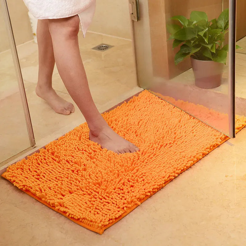 tapis bain orange violet doux absorbant moderne salle bain 40x60cm adhésif respectueux environnement