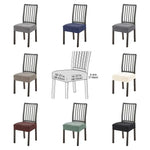 housses chaise moderne carreaux géométriques noir bleu marine gris clair polyester antidérapantes