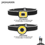 projecteur frontal rechargeable puissant modes lumineux éclairage camping plein air moderne utilitaire
