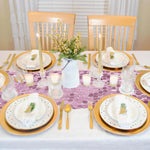 chemin table roses solides opaques decoratif maison festive mariage printemps pâques rustic