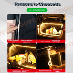 ruban led flexible or moderne adhésif éclairage ambiancé blanc chaud voiturearrière