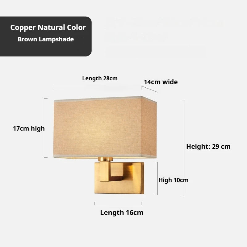 lampe murale moderne tissu beige vertical noir doréintérieur éclairage led fixée mur