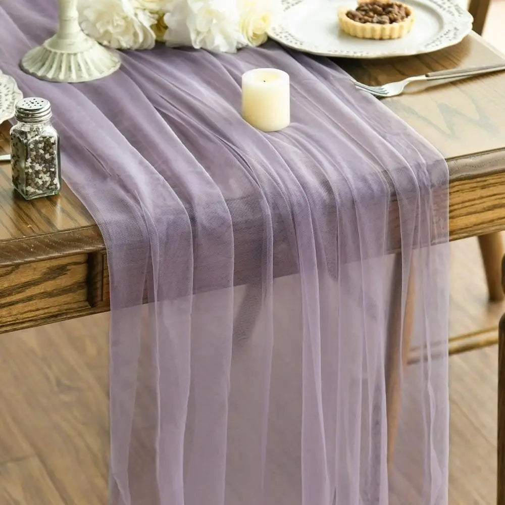 table table polyester plissé rose pâle vert foncé blanc violetclair beige classique festive fleuri