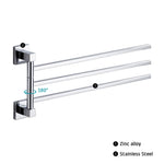 porte serviettes mural chrome lisse moderne vis fixations serviettes 415mm longueur