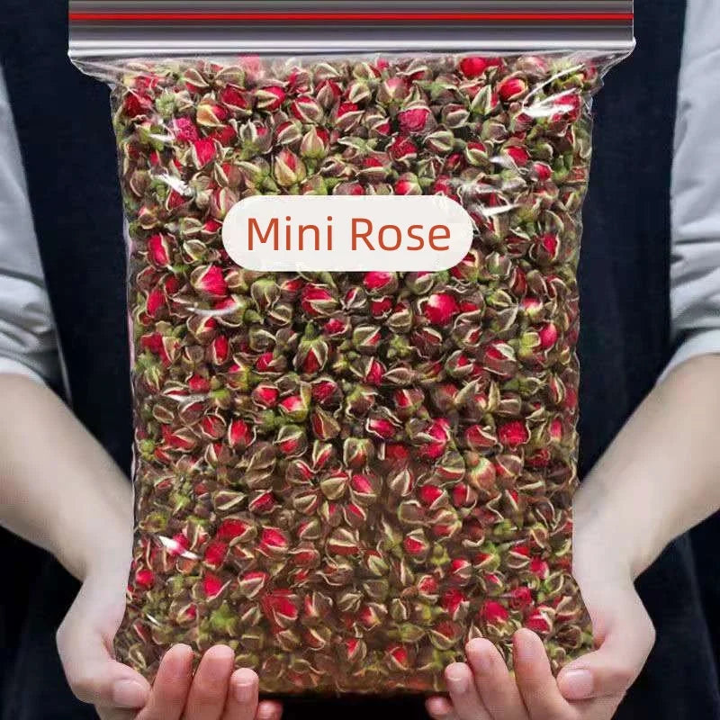 décoration intérieure mini roses séchées naturelles artisanales rouge vert maison fête anniversaire