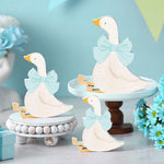 décoration anniversaire oiseau canard bois rose papillon enfant blanc jaune table cadeau