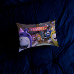 housse coussin animaux mignons bleu violet vert orange 100 polyester double face moderne