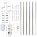 bande lumineuse led multicolore 30cm clips moderne app commande vocale tuya wifi 4pcs full