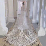 voile mariage blanc dentelle opaque élégant bordure dentelle paillettes scintillantes fixations invisibles accessoires