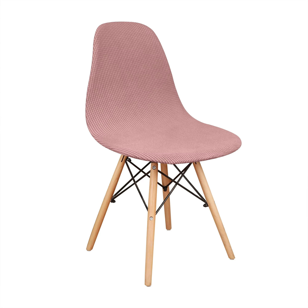 chaise scandinave velours beige moderne mariage banquet houssable réglable pieds bois structure métallique