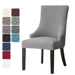 housse chaise mariage tissu géométrique vert gris protection fauteuil contemporain