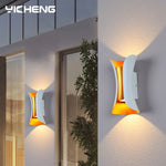 applique murale led aluminium noir or moderne jardin veranda interieur