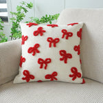 taies d'oreiller jacquard brodé fleurs cœurs LOVE divers couleurs décoration intérieure romantique printemps