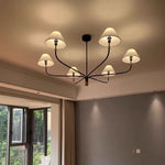 lustre moderne noir doré lampes éclairage minimaliste chambre salon