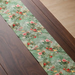 nappes décoratives motifs floraux asiatiques opaques vert rouge bleu marron vert olive