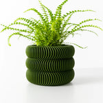 cache pot moderne rayures horizontales plante décoration maison plastique biodégradable écologique