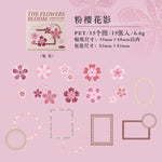 sticker vintage fleurs papillons dentelle scrapbooking journal deco transparent opaques