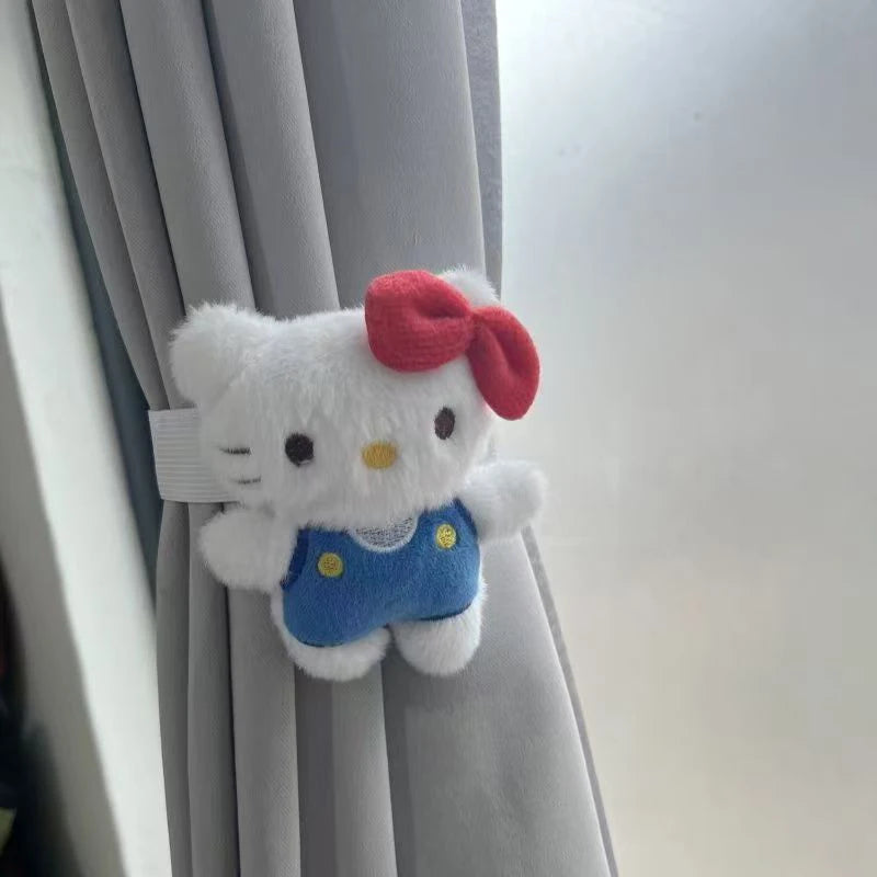 sangles rideau réglables hello kitty porte rideau décoratif peluche douce kawaii enfantin mignon attache