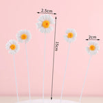 décoration anniversaire mariage figurines dessin animé fleurs rubans transparents piques bleu jaune rose