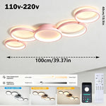 plafonnier led blanc moderne télécommande nuances lumière minimaliste couleursgradable bluetooth