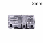 connecteur ruban led transparent clips 8mm 10mm ip65 étanche smd 5050 moderne câbles rouge