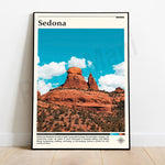 Le paysage de Sedona, avec ses buttes de roches rouges et ciel bleu parsemé de nuages, offre un environnement naturel idéal pour diverses activités en plein air comme la randonnée, le vélo ou l'escalade.
