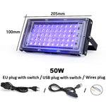 lampe uv led 100w bleu moderne câble alimentation interrupteur led chip 2835