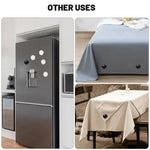 aimants réutilisables moderne noir blanc lisses fixes rideaux accessoires métal coton anneaux boucles
