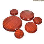 Support décoratif bois rose classique lisse brillant rouge brun objets
