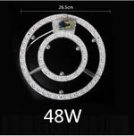 anneau lumineux led blanc moderne 12w 18w 24w 36w 48w vis connecteur électrique