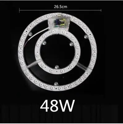 anneau lumineux led blanc moderne 12w 18w 24w 36w 48w vis connecteur électrique