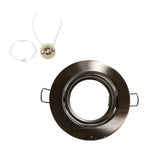spots led noir blanc doré modernes clips vis round lisses