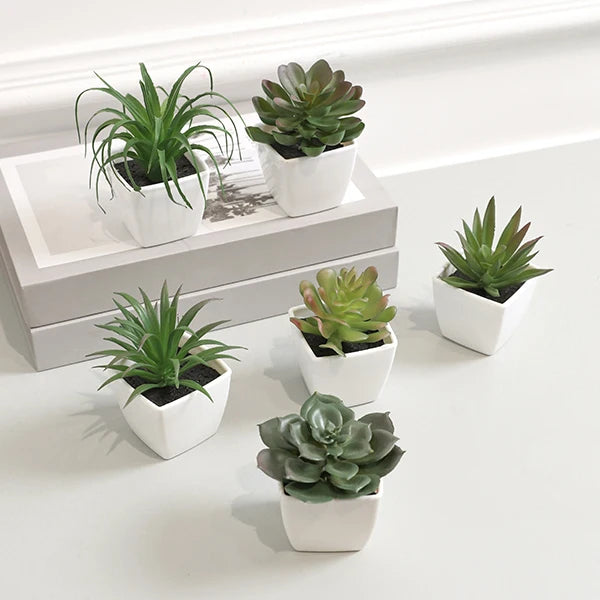 décoration maison plantes artificielles vert feuilles variées moderne minimaliste piècesintérieurextérieur