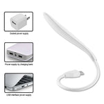 lampe flexible blanc moderne adhésif interrupteur tactile port usb base charge