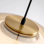 Lampe noire en verre danois style minimaliste pour salon