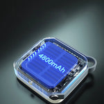 lampe solaire rechargeable portable blanc gris bleu moderne clips abs led transparent