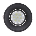 spot led noir moderne interrupteur bouton ampoyle gu10 clips chambre coucher
