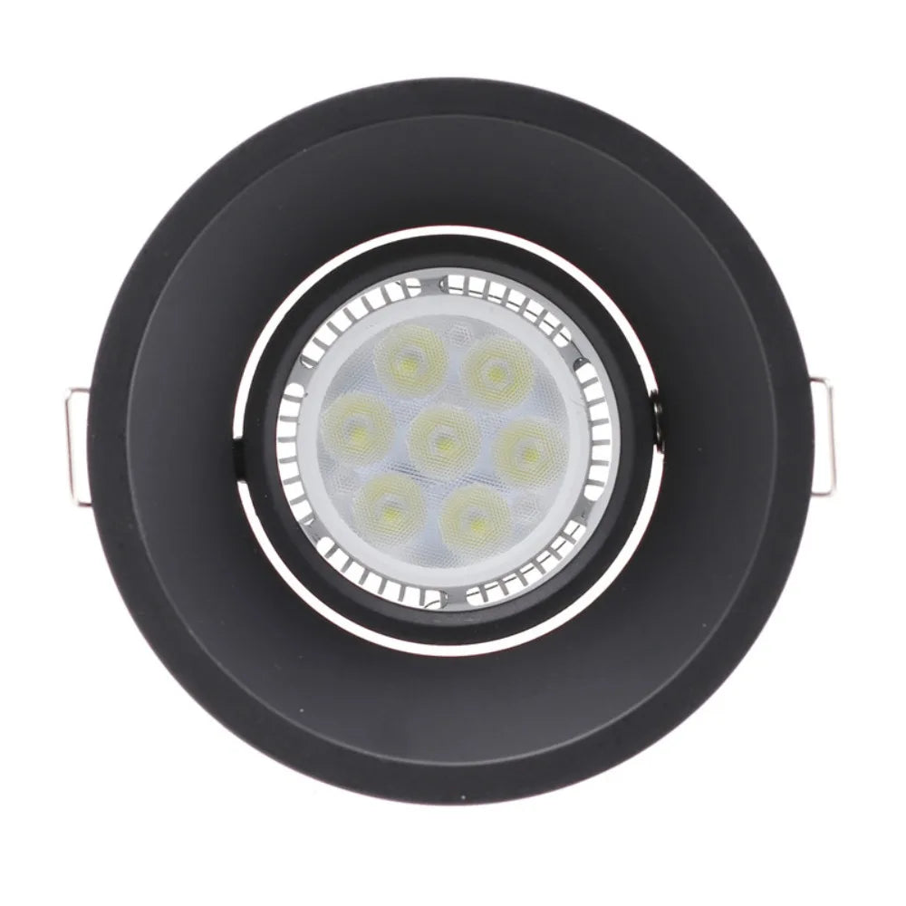 spot led noir moderne interrupteur bouton ampoyle gu10 clips chambre coucher