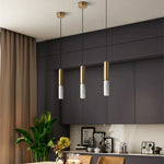 lampe suspendue marbre or veines moderne 100cm hauteur 5w led gu10