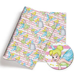 serviettes enfants dessins animés personnages fées sirènes motifs colorés rose vert bleu blanc opaques