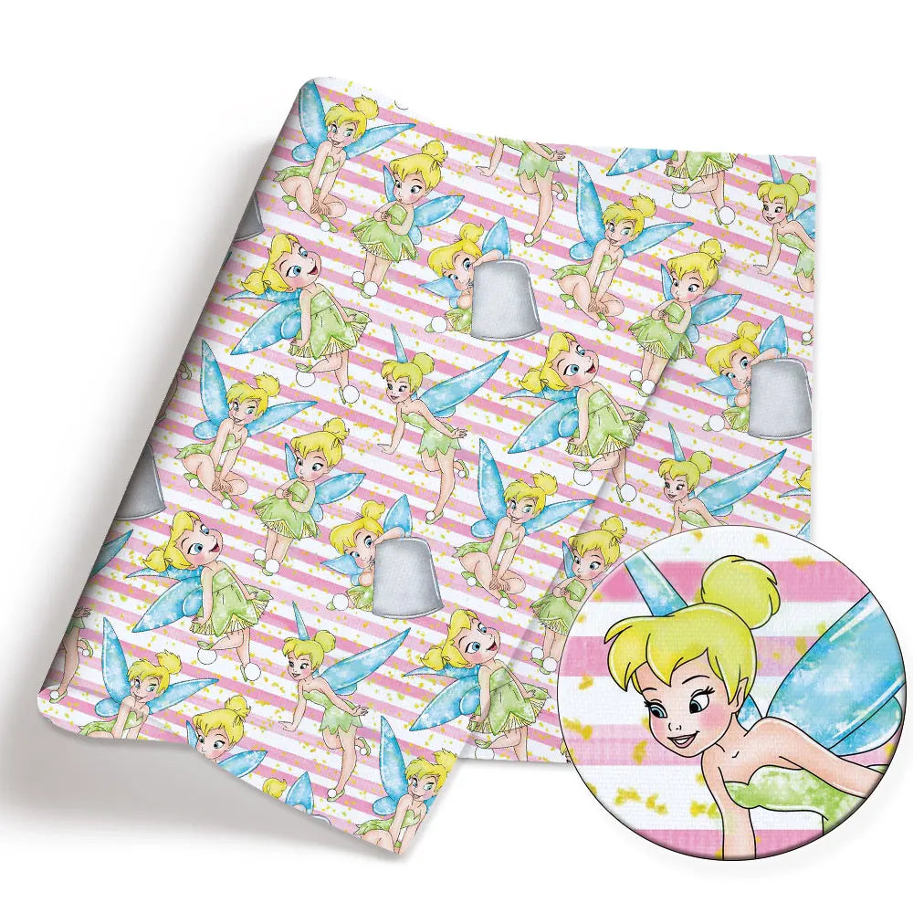 serviettes enfants dessins animés personnages fées sirènes motifs colorés rose vert bleu blanc opaques