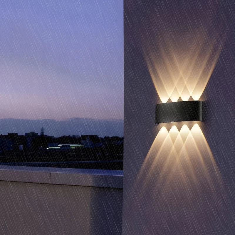 applique murale moderne led noir jaune lumiere mur triangulaire minimaliste fixee mur points lumineux