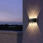 applique murale moderne led noir jaune lumiere mur triangulaire minimaliste fixee mur points lumineux