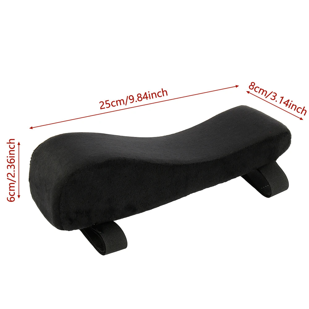 coussin d'appui bras velours noir mousse mémoire forme ajustable confortable adultes